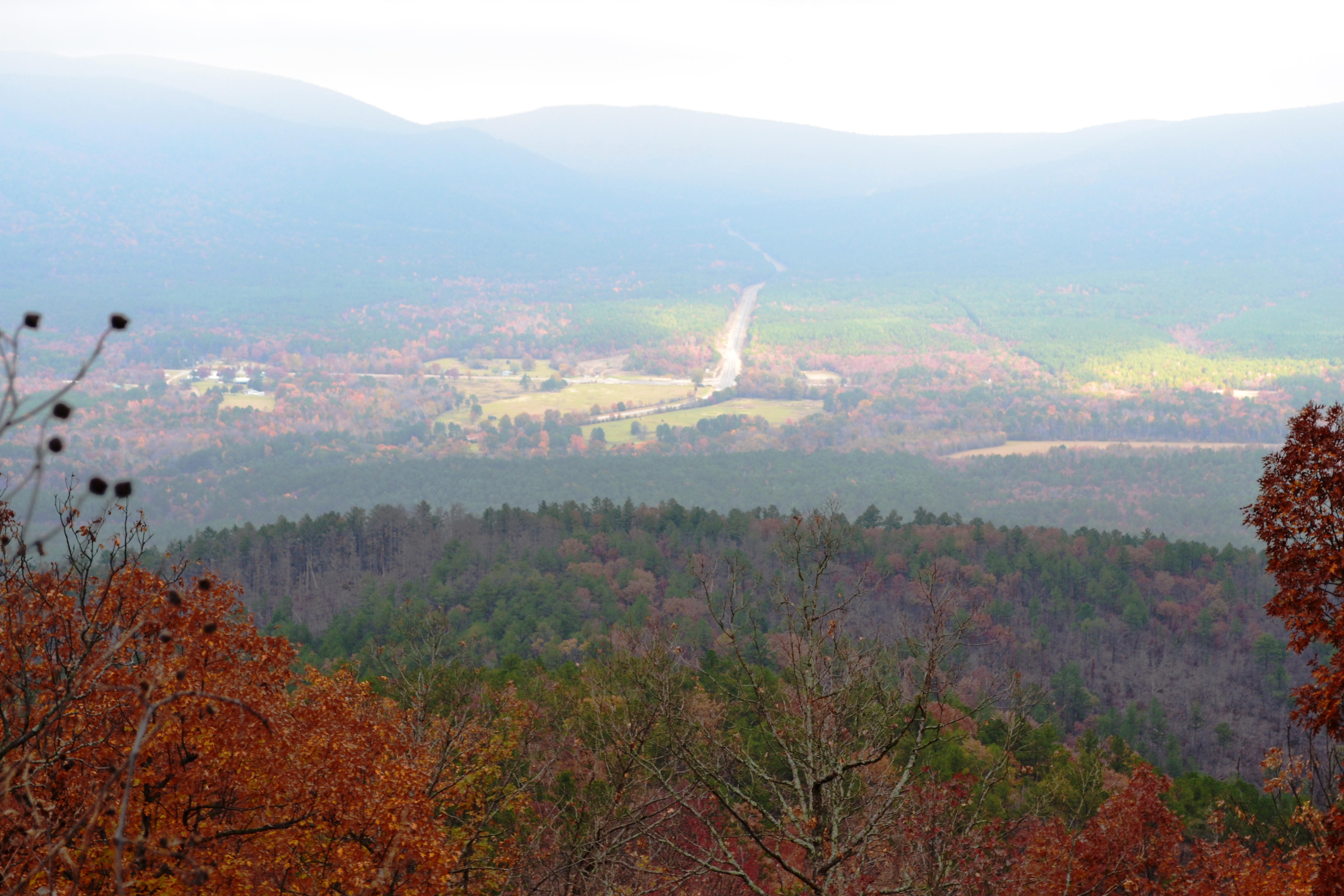 Talimena Scenic drive Fall views